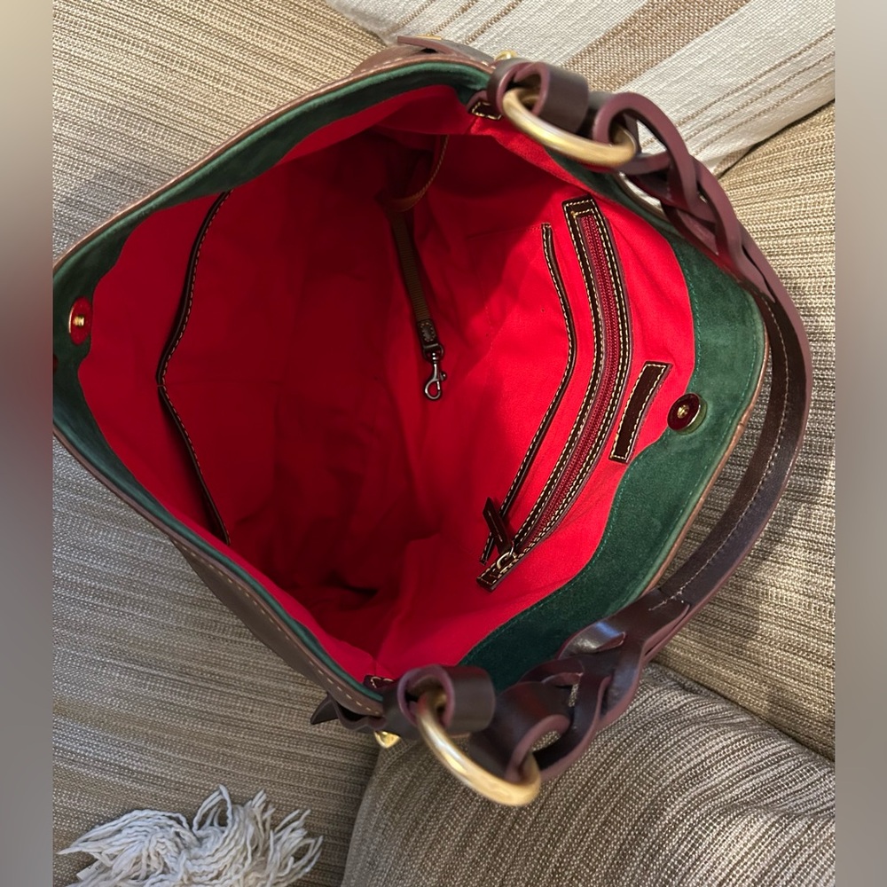 Dooney & Bourke Florentine Twist Strap Hobo in Chesnut - Picture 5 of 6